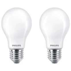 Philips LED Peer E27 60W 2 Stuks Mat Niet Dimbaar