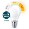 Philips LED Peer E27 60W Sceneswitch Mat