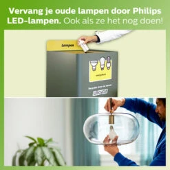 Philips LED Peer E27 60W Bewegingssensor Mat Niet Dimbaar 8 Philips LED Peer E27 60W Bewegingssensor Mat Niet Dimbaar -InterieurKunst Verkoopwinkel 123 28760