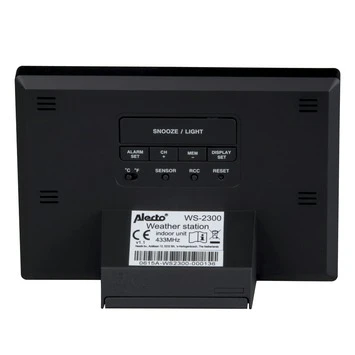 Alecto WS-2300 Weerstation Met Draadloze Buitensensor, Zwart 4 Alecto WS-2300 Weerstation Met Draadloze Buitensensor, Zwart - Afbeelding 4