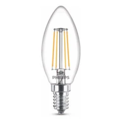 Philips LED Kaars E14 40W 2 Stuks Filament Helder Niet Dimbaar 3 Philips LED Kaars E14 40W 2 Stuks Filament Helder Niet Dimbaar -InterieurKunst Verkoopwinkel 123 28805