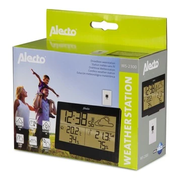 Alecto WS-2300 Weerstation Met Draadloze Buitensensor, Zwart 6 Alecto WS-2300 Weerstation Met Draadloze Buitensensor, Zwart - Afbeelding 6