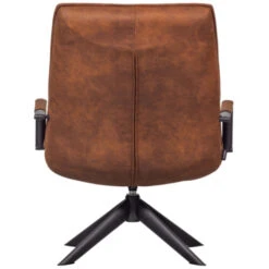WOOOD Draaifauteuil Jouke Met Armleuning Kunstleer Cognac -InterieurKunst Verkoopwinkel 123 2957