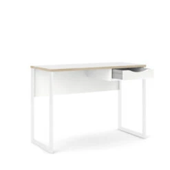 Bureau Loek Wit 76,5x110x48,4cm -InterieurKunst Verkoopwinkel 123 2969