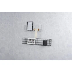 Stalen Draadbak Zwart 40x10x12CM -InterieurKunst Verkoopwinkel 123 3035