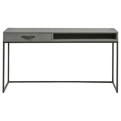 WOOOD Bureau Morris Grenen Leemgrijs