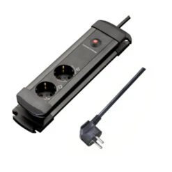 Handson Stekkerdoos 2-voudig Zwart 1,5 Meter Wasmachine / Droger -InterieurKunst Verkoopwinkel 123 305