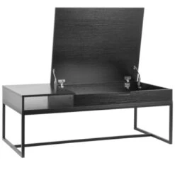 GAMMA Salontafel Nienke Hout/ Metaal Zwart -InterieurKunst Verkoopwinkel 123 3120