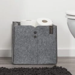 Sealskin Opbergmand Felt Vilt Grijs -InterieurKunst Verkoopwinkel 123 3191