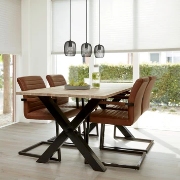 WOOOD Tafelonderstel Alkmaar X-poot Metaal 3 WOOOD Tafelonderstel Alkmaar X-poot Metaal - Afbeelding 3