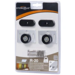 StoreMax Wielset T.b.v. R20 Metaal Wit 2 Stuks