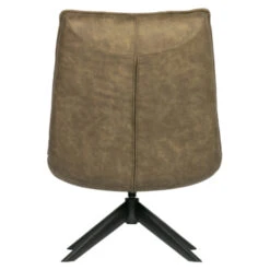 WOOOD Draaifauteuil Jouke Kunstleer Warmgroen -InterieurKunst Verkoopwinkel 123 3313