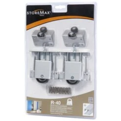 StoreMax Wielset T.b.v. R40 Metaal Wit 2 Stuks