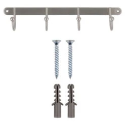 Kapstok Mathijs 4 Haaks Rvs 310mm 11 Kapstok Mathijs 4 Haaks Rvs 310mm -InterieurKunst Verkoopwinkel 123 3371