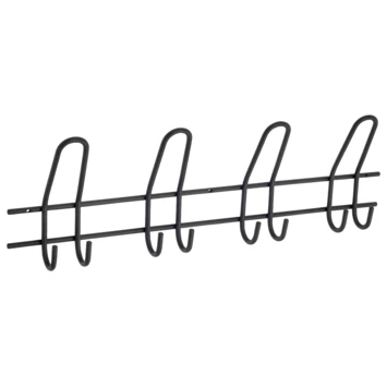 Kapstok Ursela 8 Haaks Zwart 530mm 1 Kapstok Ursela 8 Haaks Zwart 530mm