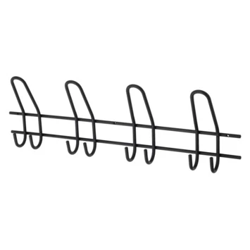 Kapstok Ursela 8 Haaks Zwart 530mm 2 Kapstok Ursela 8 Haaks Zwart 530mm - Afbeelding 2