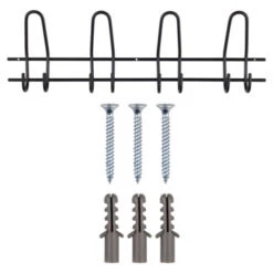 Kapstok Ursela 8 Haaks Zwart 530mm 11 Kapstok Ursela 8 Haaks Zwart 530mm -InterieurKunst Verkoopwinkel 123 3413