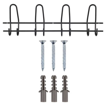 Kapstok Ursela 8 Haaks Zwart 530mm 5 Kapstok Ursela 8 Haaks Zwart 530mm - Afbeelding 5