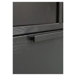 WOOOD Garderobekast Adam 2 Deurs Zwart 200x100x53 Cm -InterieurKunst Verkoopwinkel 123 3434