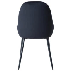 GAMMA Eetkamerstoel Julien Fluweel Zwart -InterieurKunst Verkoopwinkel 123 3492