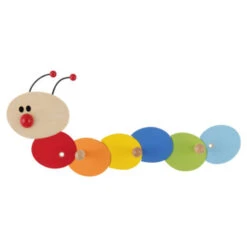 Kapstok Rups 3 Haaks Gekleurd 390mm -InterieurKunst Verkoopwinkel 123 3510