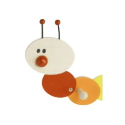 Kapstok Rups 3 Haaks Gekleurd 390mm -InterieurKunst Verkoopwinkel 123 3512