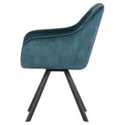 WOOOD Draaistoel Jitse Fluweel Mosgroen -InterieurKunst Verkoopwinkel 123 3540