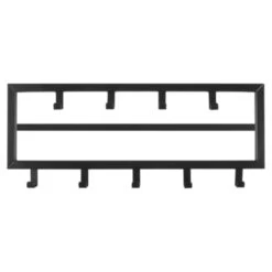 Kapstok Ise 9 Haaks Zwart -InterieurKunst Verkoopwinkel 123 3598