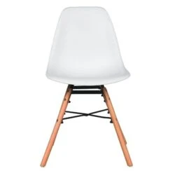 Eetkamerstoel Isabel Kunststof/staal Wit