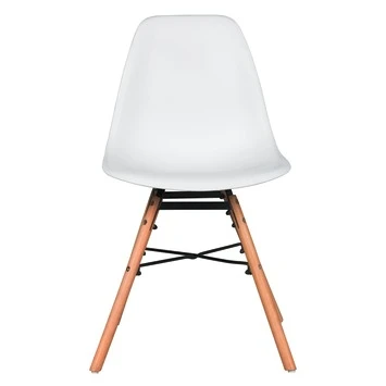 Eetkamerstoel Isabel Kunststof/staal Wit 1 Eetkamerstoel Isabel Kunststof/staal Wit