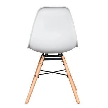 Eetkamerstoel Isabel Kunststof/staal Wit 3 Eetkamerstoel Isabel Kunststof/staal Wit - Afbeelding 3