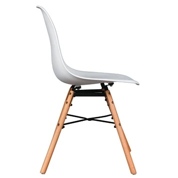 Eetkamerstoel Isabel Kunststof/staal Wit 4 Eetkamerstoel Isabel Kunststof/staal Wit - Afbeelding 4