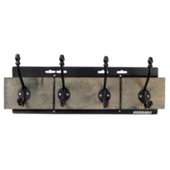 Kapstok Zoe 4 Haaks Antraciet 500mm -InterieurKunst Verkoopwinkel 123 3649