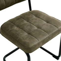 GAMMA Eetkamerstoel Tom PU-leer Donkergroen -InterieurKunst Verkoopwinkel 123 3665