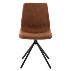 WOOOD Eetkamerstoel Dez Draaipoot Cognac