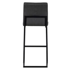 WOOOD Barstoel Abe PU Antraciet -InterieurKunst Verkoopwinkel 123 3672