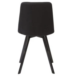 WOOOD Eetkamerstoel Timon Gestoffeerd Donkergrijs -InterieurKunst Verkoopwinkel 123 3699