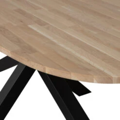 WOOOD Tablo Eettafel Ellips Ovaal Eiken Met Kruispoot 220x90 Cm -InterieurKunst Verkoopwinkel 123 3729