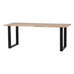 WOOOD Tablo Eettafel Eiken Met U-poot 200x90 Cm -InterieurKunst Verkoopwinkel 123 3812