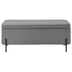 GAMMA Opbergbank Xander Gestoffeerd Grijs