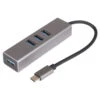 Q-Link USB-C Hub 4 USB 3.0 Poorten