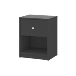 Nachtkastje Met Lade Mahra Grijs -InterieurKunst Verkoopwinkel 123 3872