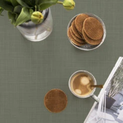 Tafelzeil Sharon Groen 140x260 Cm -InterieurKunst Verkoopwinkel 123 3937