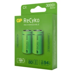 GP Batterij Oplaadbaar C Baby NiMH 3000mAh ReCyko 1,2V 2 Stuks -InterieurKunst Verkoopwinkel 123 399