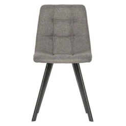 WOOOD Eetkamerstoel Timon Gestoffeerd Grijs