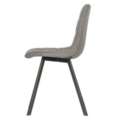 WOOOD Eetkamerstoel Timon Gestoffeerd Grijs -InterieurKunst Verkoopwinkel 123 3995