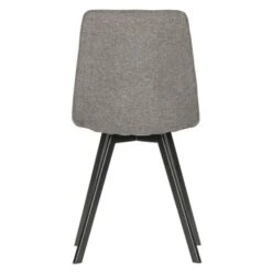 WOOOD Eetkamerstoel Timon Gestoffeerd Grijs -InterieurKunst Verkoopwinkel 123 3996