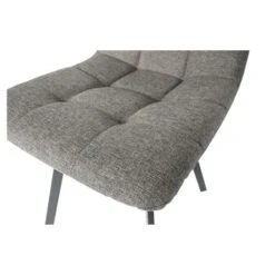 WOOOD Eetkamerstoel Timon Gestoffeerd Grijs -InterieurKunst Verkoopwinkel 123 3997