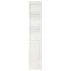 CanDo Deur Louvre Open Met Paneel Wit 201,3x49,4 Cm