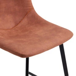 GAMMA Barkruk Lola Pu Leer/ Metaal -InterieurKunst Verkoopwinkel 123 4015